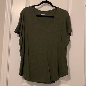 Hunter Green V-Neck T-shirt